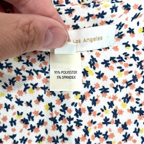 Modcloth Monteau Ditsy Floral Surplice Wrap Peplum Blouse - Picture 11 of 11